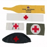 WWII Czech British & Unknown Medic Armband Lot CDC