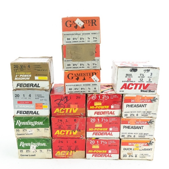 Lot of 325rds 20 Gauge Ammunition