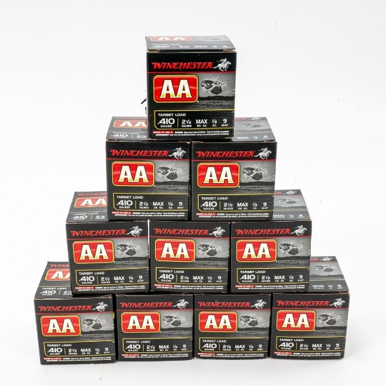 250RDS Winchester AA 2.5" 9 410 Ammunition
