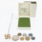 WWII German Reich Mark Pfennig Coin Lot-Hat Pin