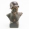 WWII German Bust Statue German Soldier In Helmet