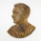 WWII German Brass Adolf Hitler Portrait Plaque