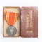WWII Japanese Manchuko Red Cross Medal In Box