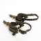 Tooled Brass Spurs w/Tooled Leather Straps