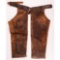 Vintage Step in Brown Heavy Leather Chaps