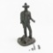 Ed Reilly Cowboy With Saddle Bronze Statue
