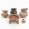 5 Native American Pottery Vessels