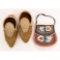 Native American Leather Moccasins & Beaded Purse