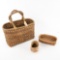 Lot of 3 Baskets - 2 Nootka and 1 Aleut