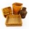 Lot of 4 Woven Baskets