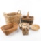 Lot of 6 Woven Baskets