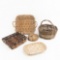 Lot of 5 Woven Baskets