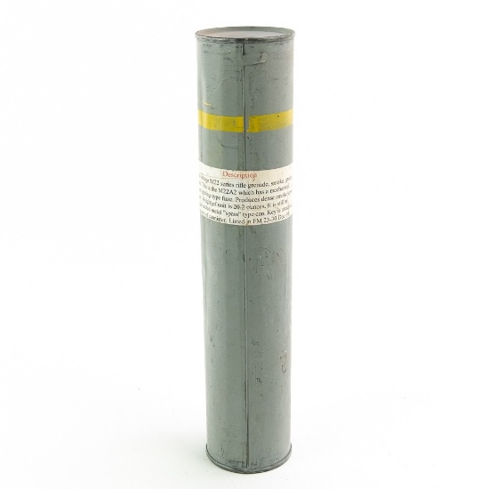 Post WWII US M22A2 Rifle Smoke Grenade-Sealed