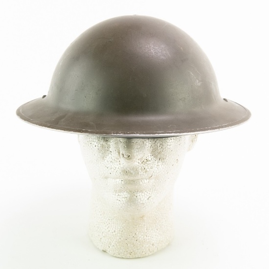 WWII British Brodie Helmet W/ Rubber Liner System