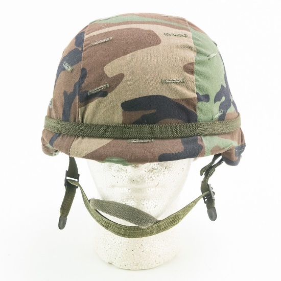 1980s US Kevlar M-3 PASGT Helmet W/ Camo Cover