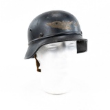 WWII German M40 Beaded Luftschulz Helmet-Q66