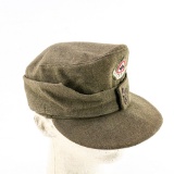 WWII German RAD M43 Cap W/ Edelweiss Badge 1944