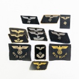 WWII German Railway Collar Tabs (10) Keiv Keiw