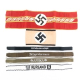 WWII German Cuff Tittle, Armband Lot-Post War