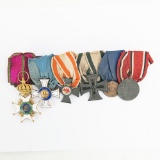 WWI German Saxe Estestine Knight Cross 6 Medal-18K