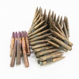 WWII German MG34 Machine Gun Belt-Fifty Rounds Lot