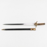 Imperial German Long Etched Hunting Dagger