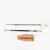 US Navy USN Officer's Dress Sword-Vanguard Named