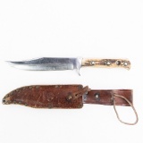 Puma Stag Horn Bowie Hunting Knife 6396- W/Ser. #