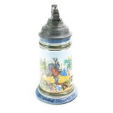 Pre-WWI German Train Regimental Stein, 1852 Remake