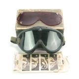 WWII US M1944 M2 All Purpose Goggles W/Box