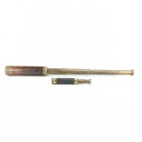 19th Century Ship Brass Telescope Lot (2)
