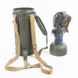 WWII German M38 Gas Mask & Canister