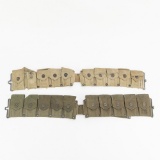 WWII & Korean War US M1 Garand Cartridge Belts