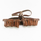 WWII Belgian Army Mauser Pouch,Belt, Y-Strap Rig