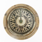 19th C Brass Ship Compass-Stevenson & Harris