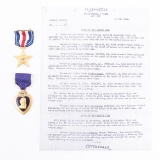 WITHDRAWN-WWII Silver Star-Purple Heart Medal