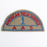 WWII American Field Service Air Ambulance Sq Patch