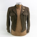 WWII USAAF Ike Jacket W/ Wool Patches Sz 34R