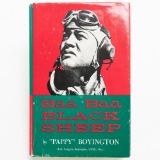 Baa Baa Black Sheep Book-Pappy Boyington Autograph