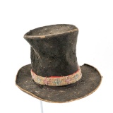 Native American Decorated Relic Top Hat