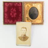 Civil War Union Tintype & CDV-Died In War,108 IL
