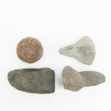 Native American Stone Tools 4 Pc