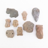 9 Pre Columbian Artifacts