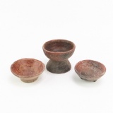 3 Small Native American Pottery Bowls