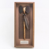 Native American Double Headed Axe Display