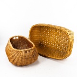 2 Large Woven Baskets