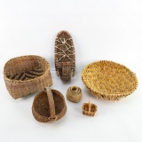 6 Native American Tribal Baskets