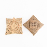 Lot of 2 Penobscot Vintage Handkerchief Baskets