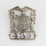 Illinois Police Hat Badge #434