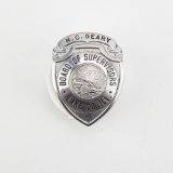 Lake Co. IL Board of Supervisors Badge N.C. Geary